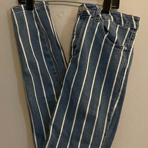 Stradivarius stripped skinny jeans